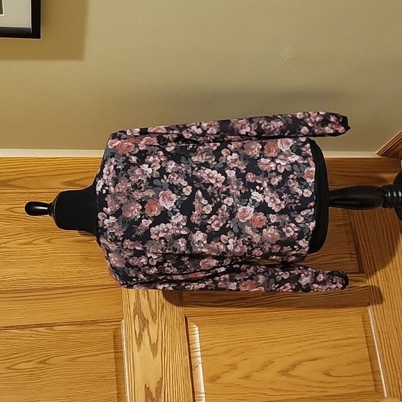 Floral Bomber Jacket Ladies Large - Picture 2 of 7